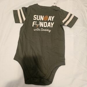 Garanimals Olive 'Sunday Funday with Daddy' Bodysuit